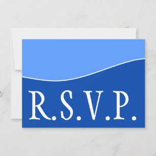 Dapper, enkel och grundläggande "R.S.V.P." Kort