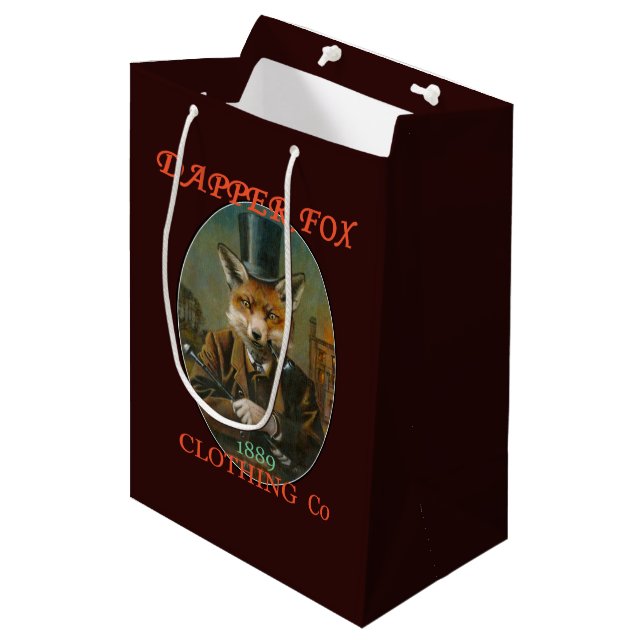 Dapper Fox Clothing Gift Bag (Framsidan Vinklad)