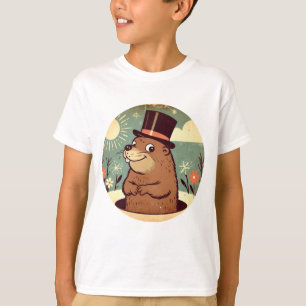 Dapper Groundhog Day Firande T Shirt
