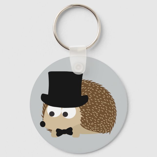 Dapper Hedgehog Nyckelring (Framsida)