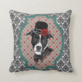 Dapper hund - gammal Timey groptjur Kudde