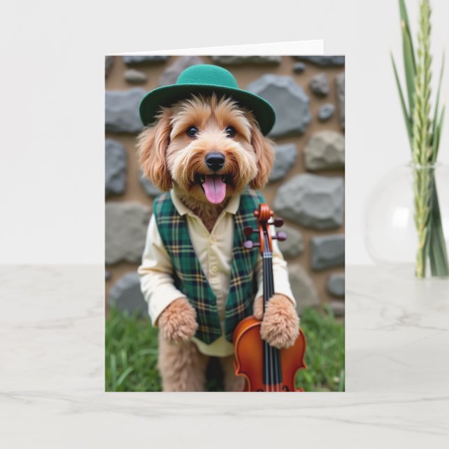 Dapper Hund Serenad Kort (Framsida)