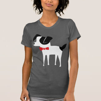 Dapper hundpresskvinna Crewneck Tee Shirt
