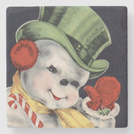 Dapper jul Snögubbe Underlägg Sten