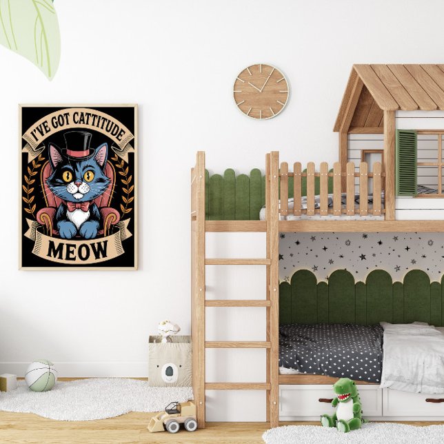 Dapper-Kattdjur med Cattige Poster (Skapare uppladdad)