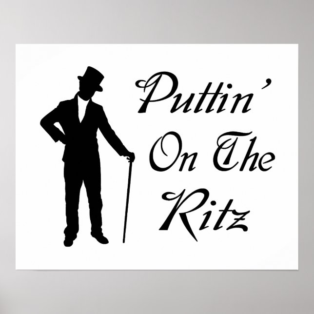 Dapper Man Puttin på ritz Poster (Framsidan)