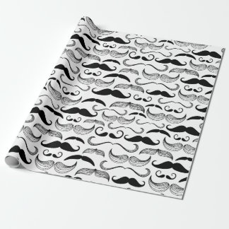 Dapper Mustacher Wrapping Papper Presentpapper