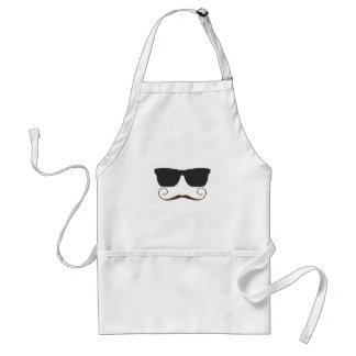 Dapper mustasch förkläde