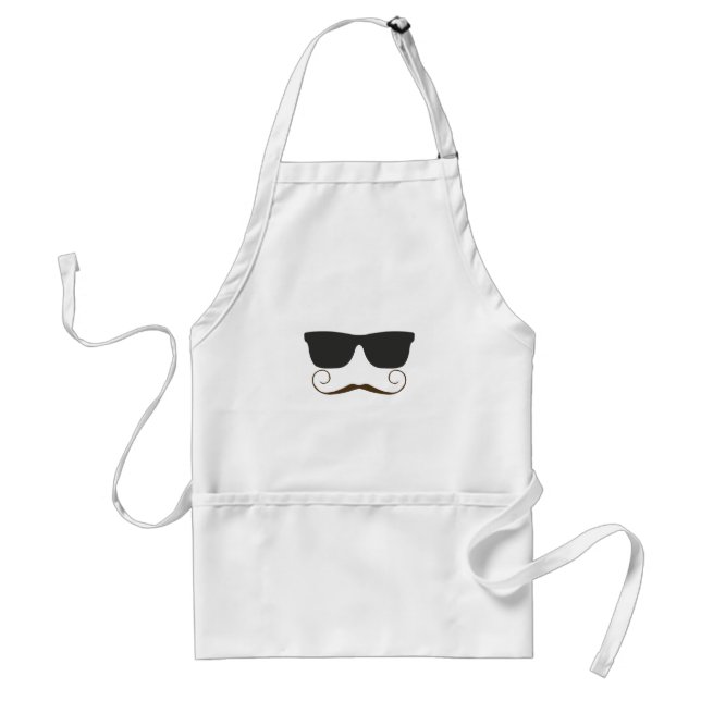 Dapper mustasch förkläde (Framsidan)