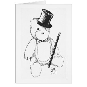 Dapper nalle OBS kort