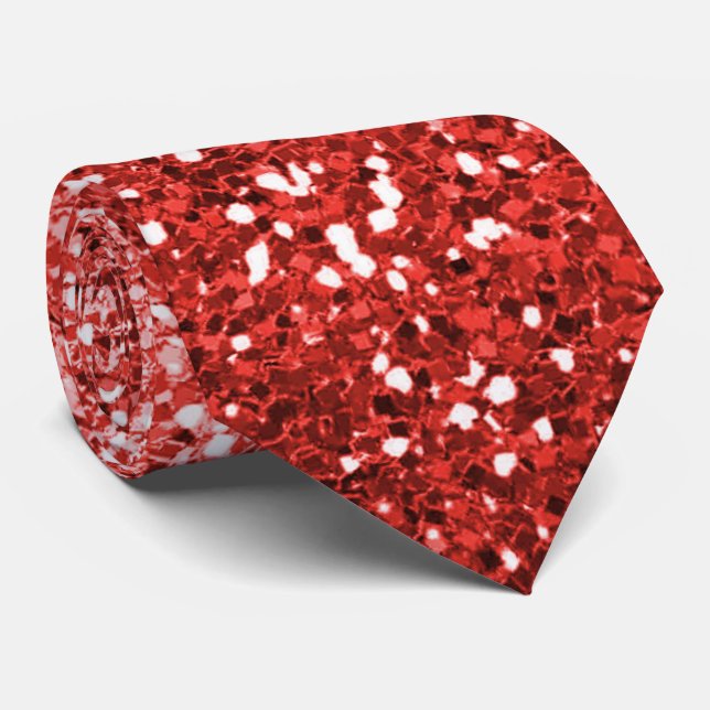 Dapper Red Ombre Gnistra Neck Tie Slips (Rullad)