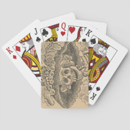 Dapper Skeleton (Calavera Catrina) (Elegant Skull) Casinokort