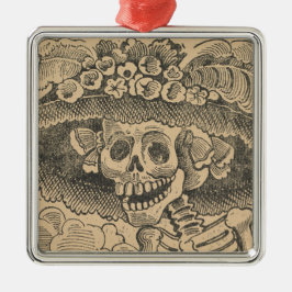 Dapper Skeleton (Calavera Catrina) (Elegant Skull) Julgransprydnad Metall
