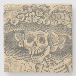 Dapper Skeleton (Calavera Catrina) (Elegant Skull) Stenunderlägg