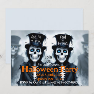 Dapper Spirits & Fogbound Fright Inbjudningar