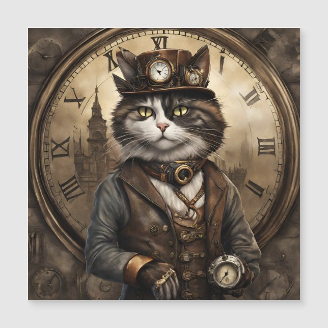 Dapper Steampunk Calico Cat (Framsida)