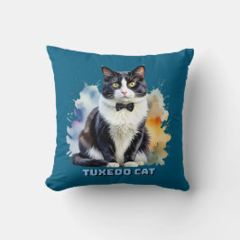 Dapper Tuxedo Cat Kudde