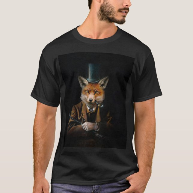Dapper Victorianrävmanar T-tröja Tee Shirt (Framsida)