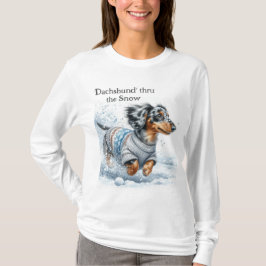 Dapple Dachshund jul T-Shirt