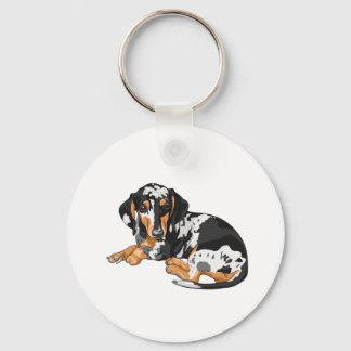 Dapple Dachshund Nyckelring