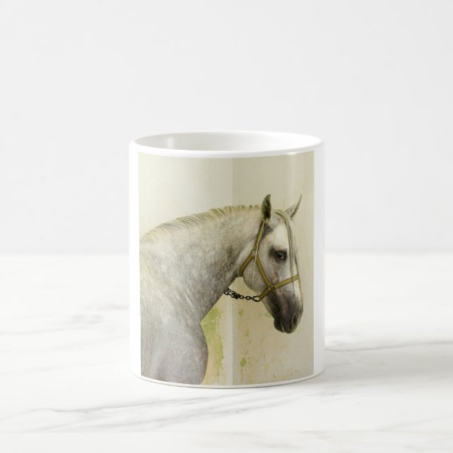 Dapple Grått Andalusien Horse Kaffemugg (Center)