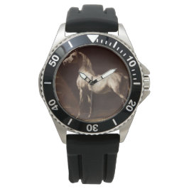 Dapple Grått Horse (av Théodore Géricault) Armbandsur