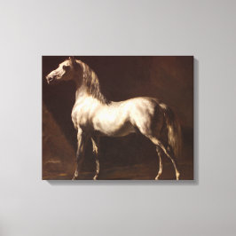Dapple Grått Horse (av Théodore Géricault) Canvastryck
