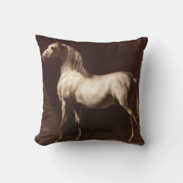Dapple Grått Horse (av Théodore Géricault) Kudde