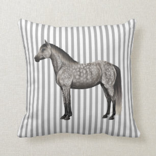 DAPPLE GRÅTT HORSE PILLOW KUDDE