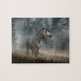 Dapple Grått Krig Horse Pussel