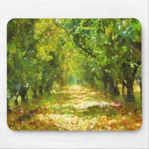 Dappled Light of Day Dreams Träd Avenue Art Musmatta