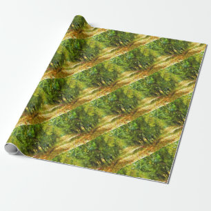 Dappled Light of Day Dreams Träd Avenue Art Presentpapper