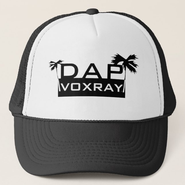 DapVoxray_Logotyp_Handflatan_Black_White Keps (Framsida)