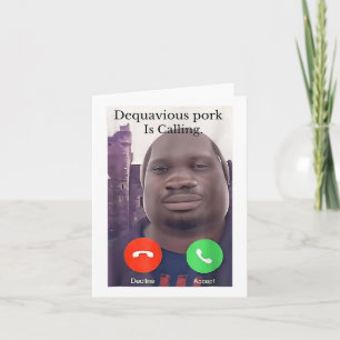 Daquavious Gris kallar John Gris Meme Joke Odd Kort