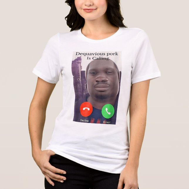 Daquavious Gris kallar John Gris Meme Joke Odd T Shirt (Framsida)