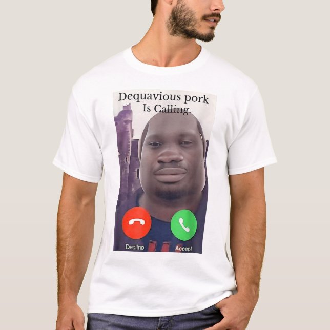 Daquavious Gris kallar John Gris Meme Joke Odd T Shirt (Framsida)