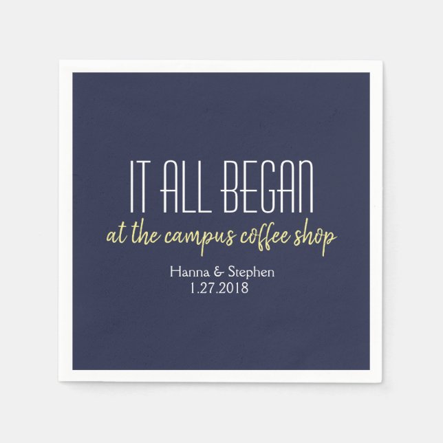 Där allt började Kärlek Pappersservett (Framsidan)