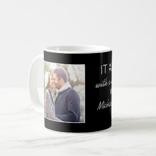 Där allt började med Par foto för Personlig Kaffemugg
