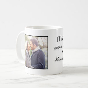 Där allt började med Par foto för Personlig Kaffemugg