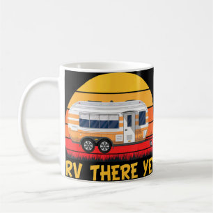 där ännu Retro Vintage Camping Vacation Souven Kaffemugg