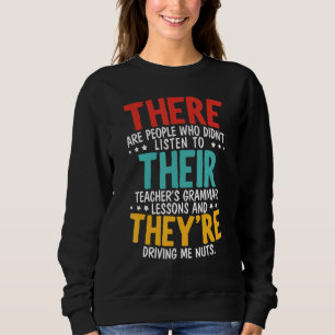 Där är de Grammar Nazy Proper English Wr T Shirt