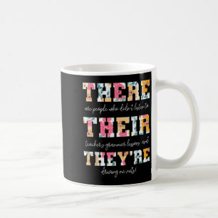 Där är deras engelska Grammar Teacher Funny Q Kaffemugg