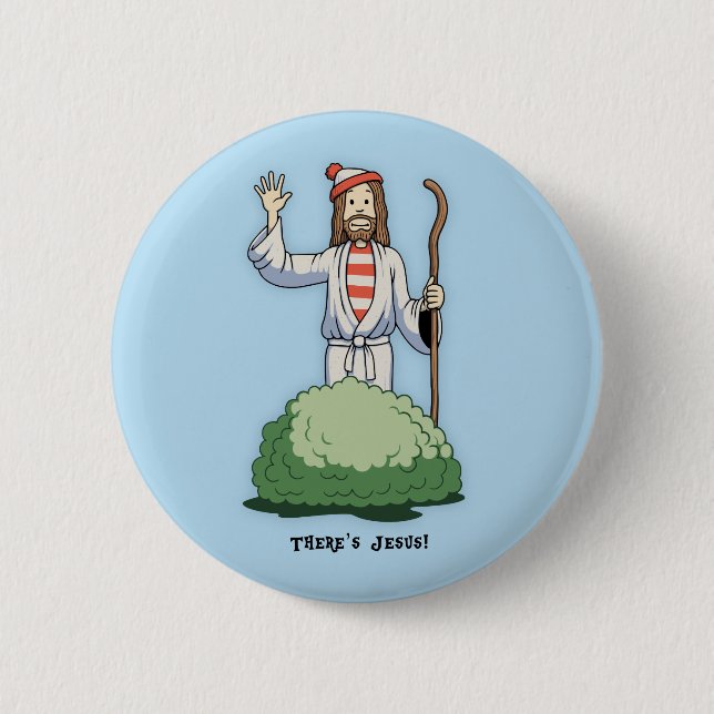 Där är Jesus! Knapp (Framsida)