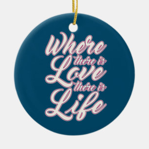 Där är Kärlek Alla hjärtans dag   Ornament