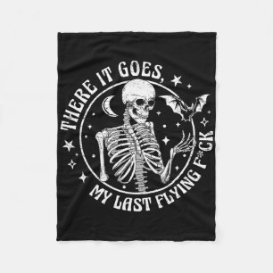 Där är min sista flygning från Halloween Skeleton. Fleecefilt