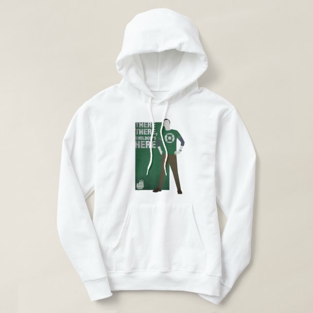 Där är Sheldon här Hoodie (Design framsida)