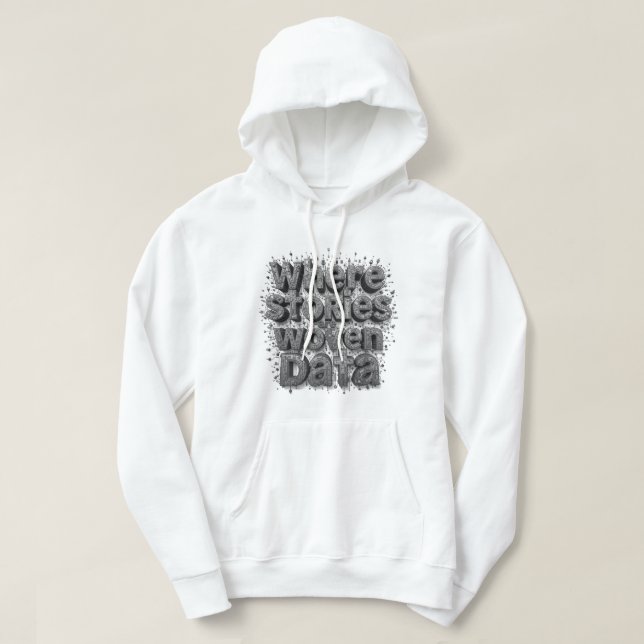 Där artiklar av vävda data T-Shirt Hoodie (Design framsida)