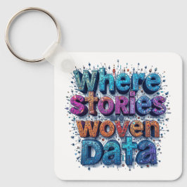 Där artiklar vävda data nyckelring