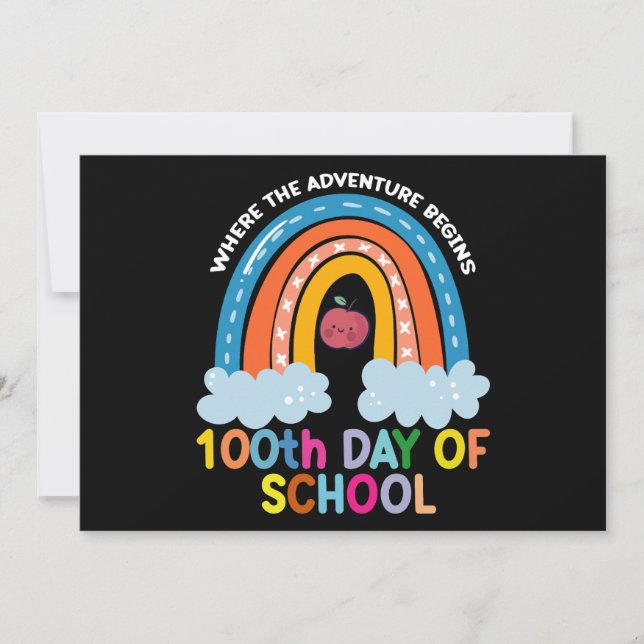 Där äventyret börjar 100 dagar smartare  inbjudningar (Framsida)