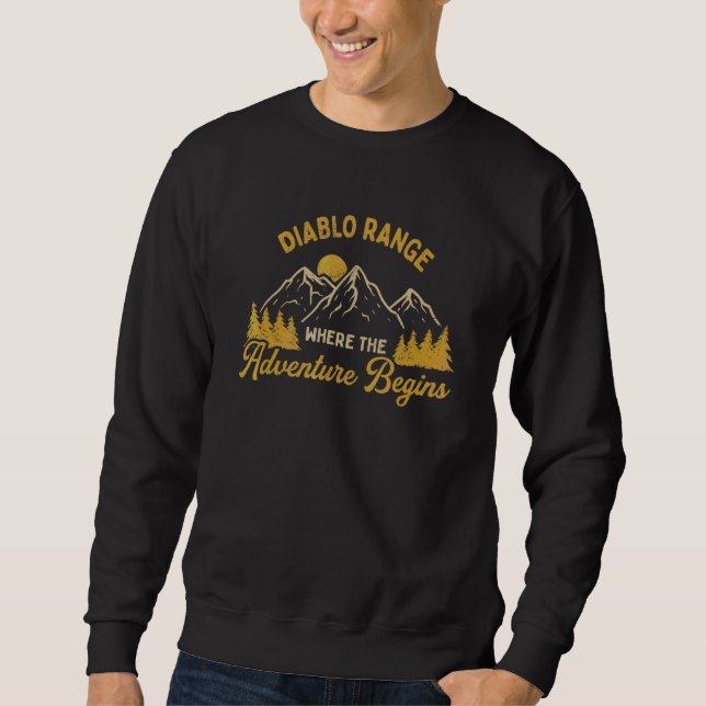 Där äventyret börjar Diablo Range Vandring Cal Lång Ärmad Tröja (Framsida)